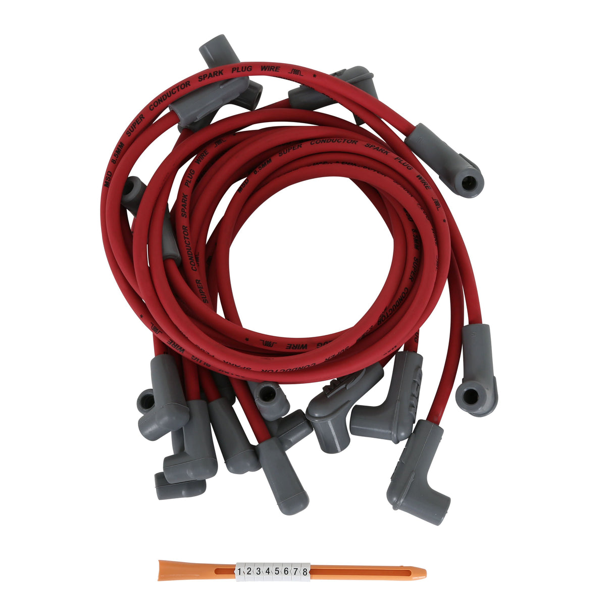 MSD 30829 Spark Plug Wire Set, BB for Chevy for use with PN 8541 Crab Cap