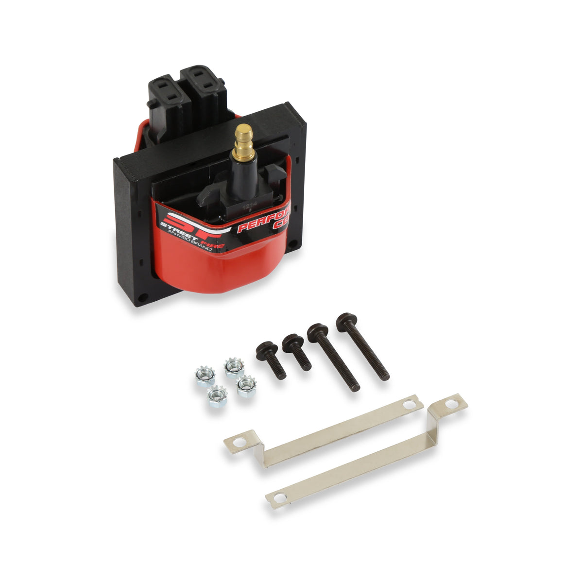 MSD 5526 Street Fire Igntiion Coil Dual Connector, Red, GM HEI distributors