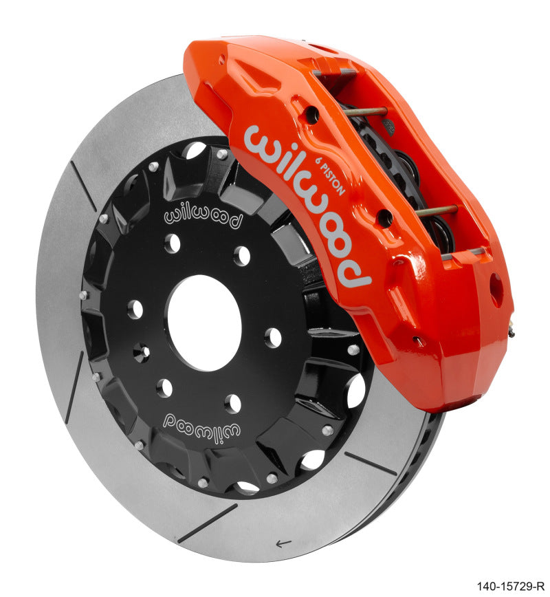 Wilwood TX6R Big Brake Truck Front Brake Kit 16in Rotor Red w/ Lines 19-25 Cadillac/Chevrolet/GMC - #140-15729-R