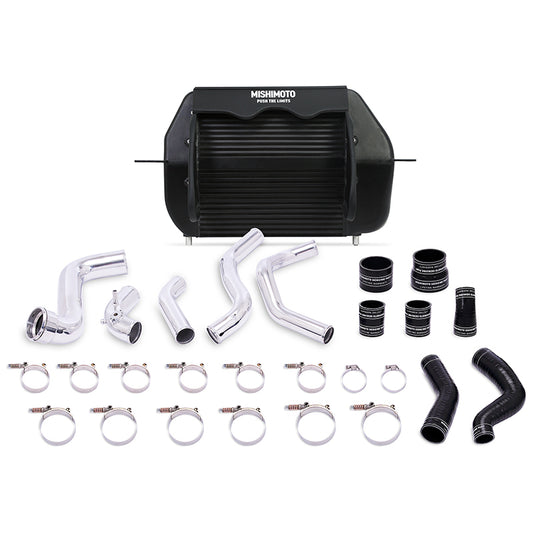 Mishimoto 2011-2014 Ford F-150 EcoBoost Black Intercooler w/ Polished Pipes - #MMINT-F150-11KPBK