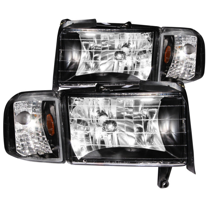 ANZO 1994-2002 Dodge Ram 2500 Crystal Headlights