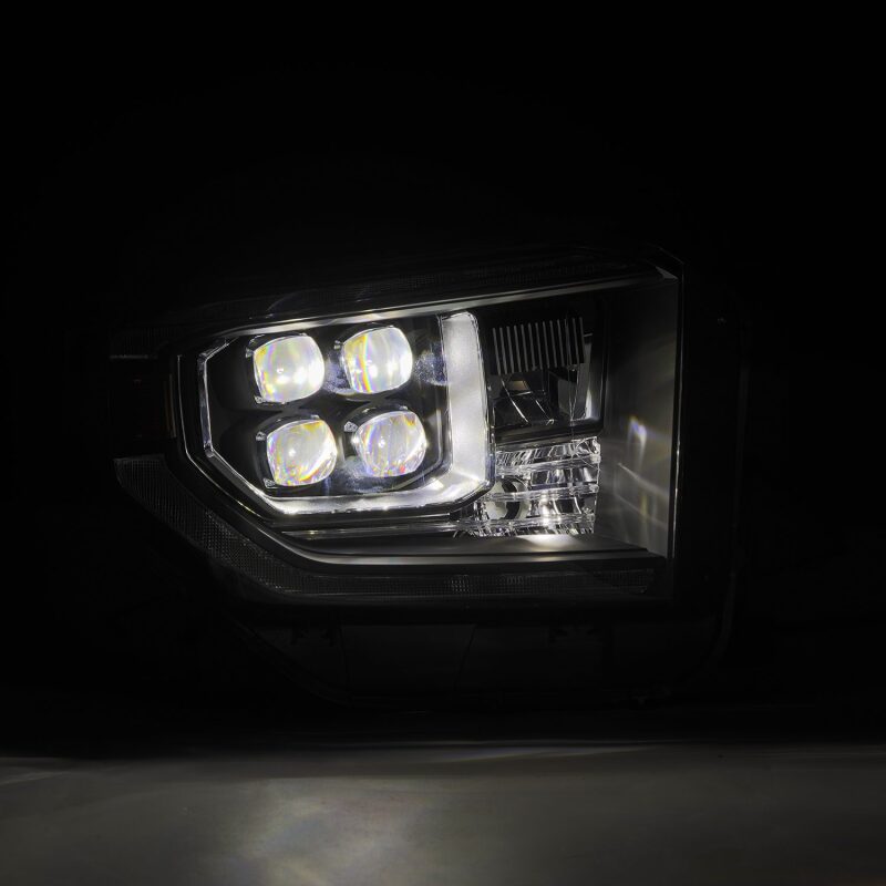 AlphaRex 880833 14-21 Toyota Tundra NOVA-Series LED Projector Headlights Black w/Activation Light & Sequential Signal + DRL