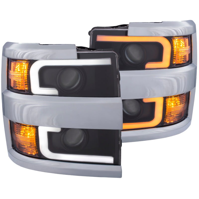 ANZO 2015-2019 Chevrolet Silverado 2500 HD LED Projector Headlights