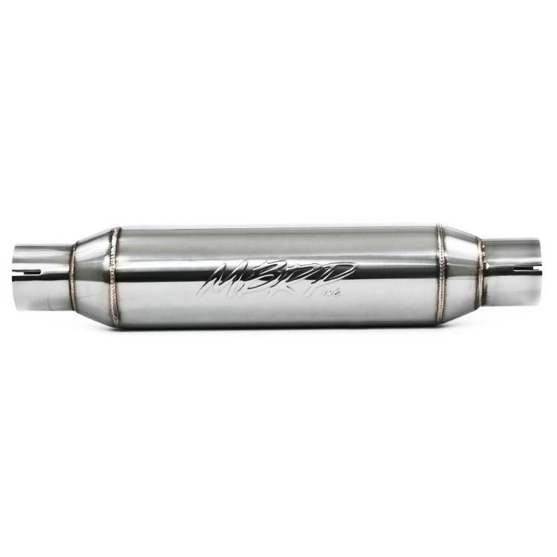 MBRP R1012 Universal Resonator 2.5in inlet/outlet 16in body 20in overall T304
