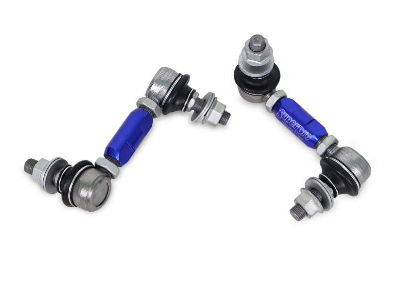 SuperPro Rear Sway Bar Link Kit - Heavy Duty Adjustable (100mm-120mm Length, 12mm Studs)