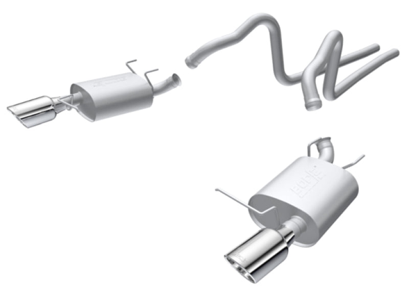 Borla 140375 2011 Ford Mustang 3.7L 6cyl 6spd RWD SS S-Type Catback Exhaust - #140375