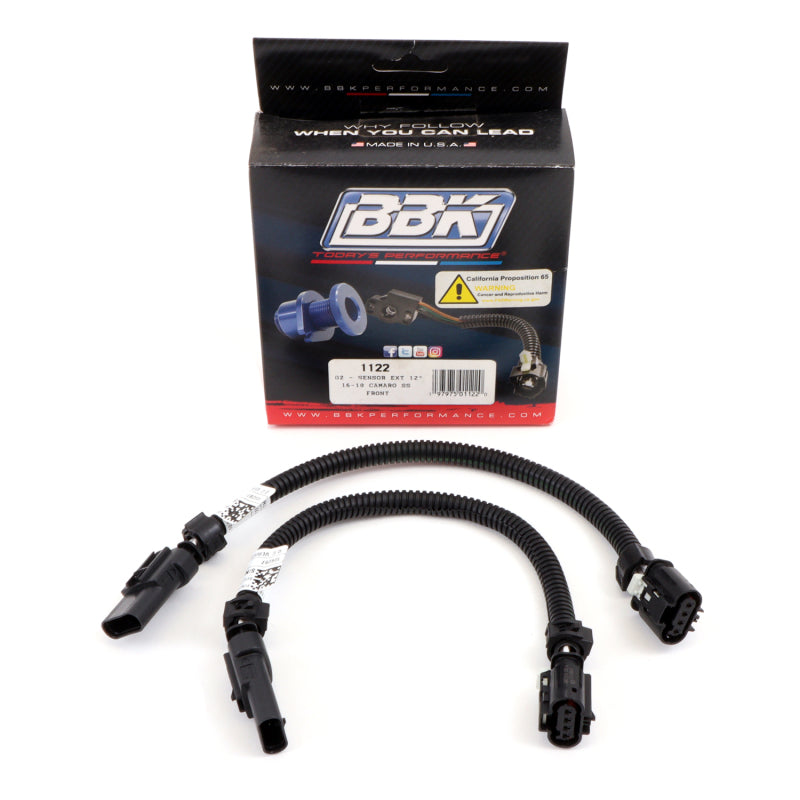 BBK Performance 1122 Front O2 Extension Harness for 2016-2024 Chevrolet Camaro SS 6.2L Manual Transmission Only