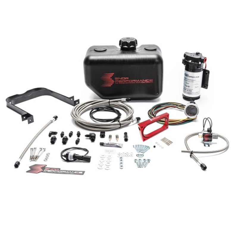Snow Performance SNO-2130-BRD for 05-10 Mustang Stage 2 Boost Cooler Water Injection Kit (SS Braided Line & 4AN)