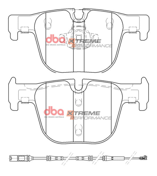 DBA 16-18 BMW 328i (w/M Sport Package) Rear XP Performance Brake Pads