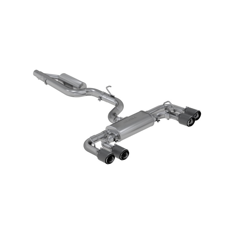 MBRP VW Golf R 3 in Cat Back with 4 in OD Quad Carbon Fiber Tips - T304