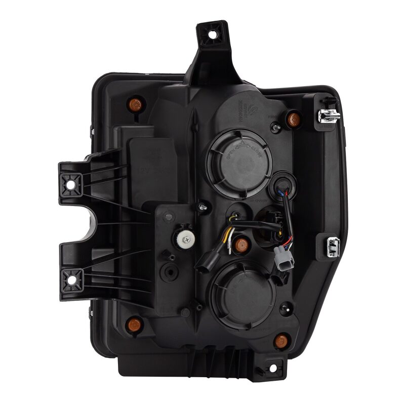 AlphaRex 880313 08-10 Ford F250-550 LUXX-Series LED Projector Headlights Alpha-Black w/Activation Light/Sequential Signal