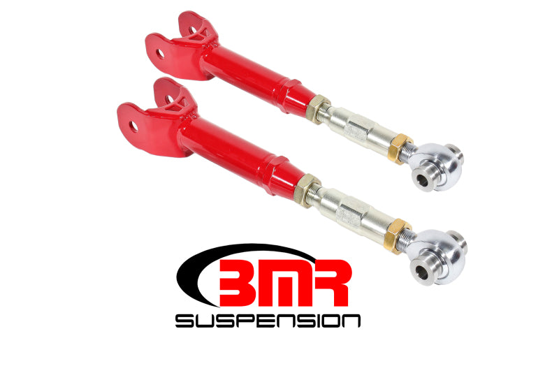 BMR 2016-2024 6th Gen Camaro Upper Control Arms On-Car Adj. Rod Ends (Polyurethane) - Red