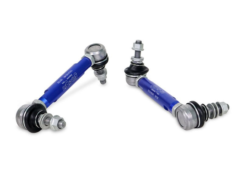 SuperPro Rear Sway Bar Link Kit - Heavy Duty Adjustable (160mm-205mm Length, 10mm Studs)
