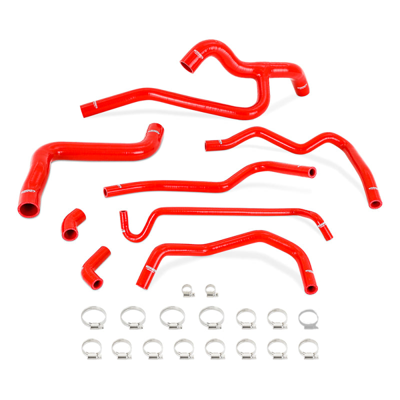 Mishimoto 05-10 Mustang V6 Silicone Radiator & Heater Hose Kit - Red - #MMHOSE-MUS40-05RD