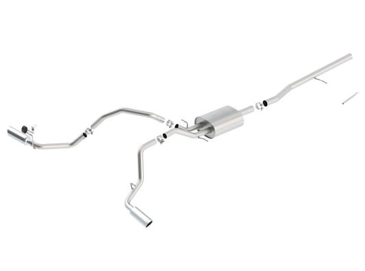 Borla 140546 14 Silv/Sierra C/B Exhaust ATAK 1500 5.3L V8 AT/MT 2&4WD Ext Cab Split Side Exit - #140546