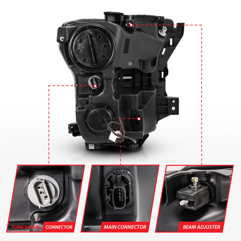 ANZO 2015-2017 Ford F-150 LED Projector Headlights
