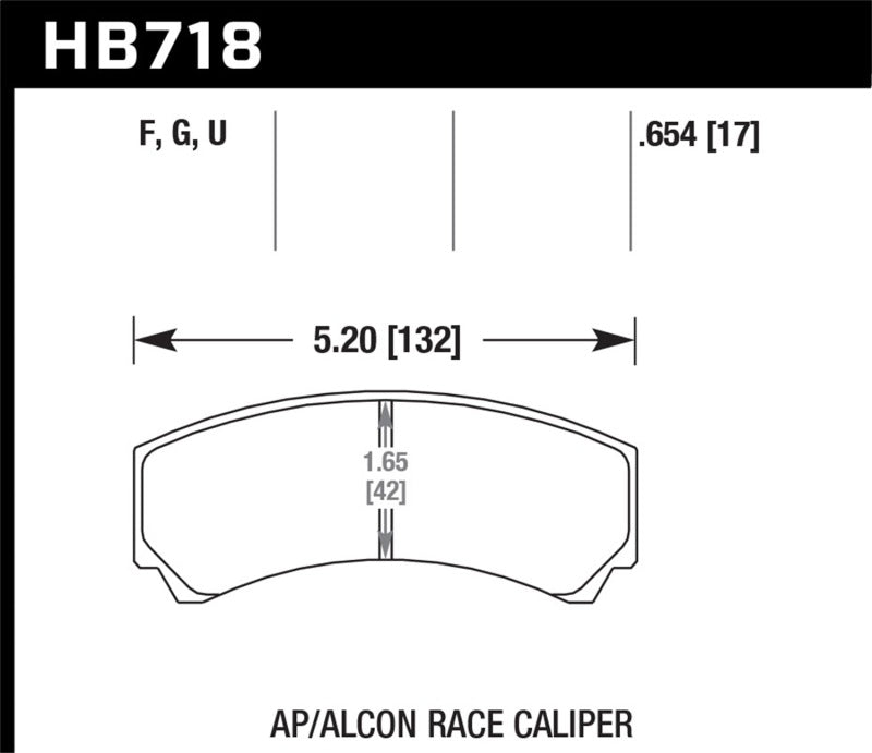 Hawk Performance HB718W.654 DTC-30 Motorsport Brake Pads