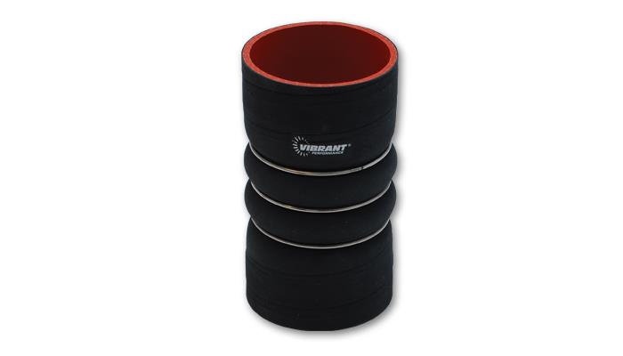 Vibrant 4 Ply Aramid Reinf Silicone Hump Hose conn 3.5in IDx6in long 3