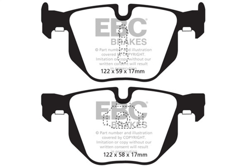 EBC 10-14 BMW X5 3.0 Turbo (35) Yellowstuff Rear Brake Pads DP42009R