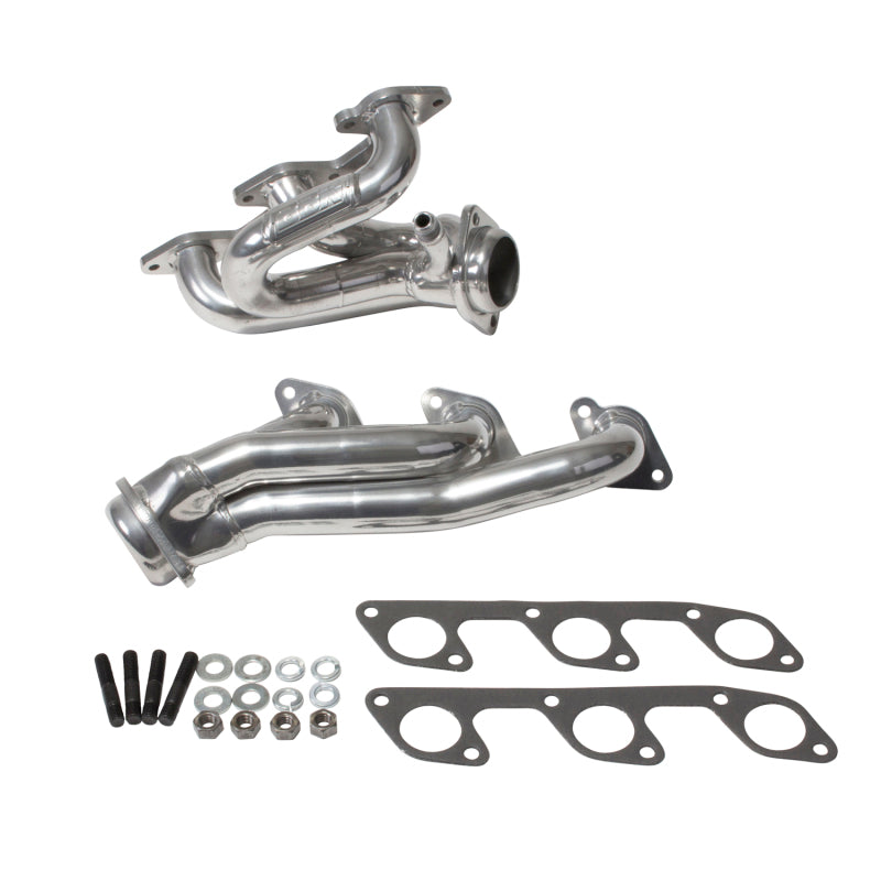 BBK Performance 40100 Shorty Tuned Length Headers 1-5/8 Silver Ceramic for 2005-2010 Ford Mustang V6 (4.0L)