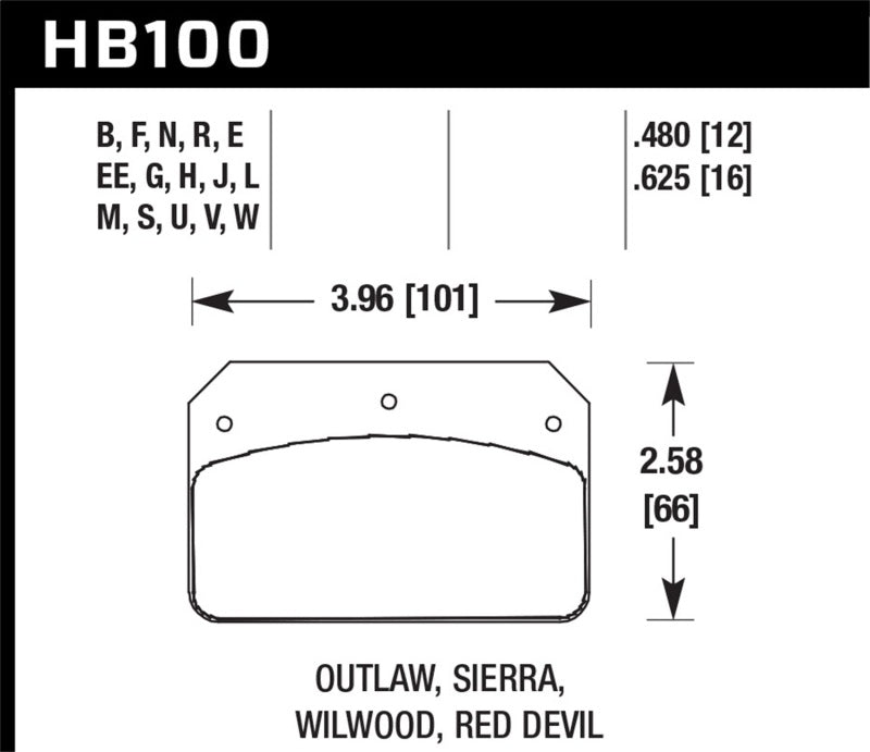 Hawk Performance HB961G.490 DTC-60 Motorsport Brake Pads