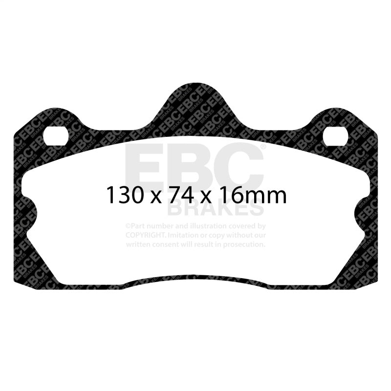 EBC 10+ Lotus Evora 3.5 Yellowstuff Rear Brake Pads DP4060R