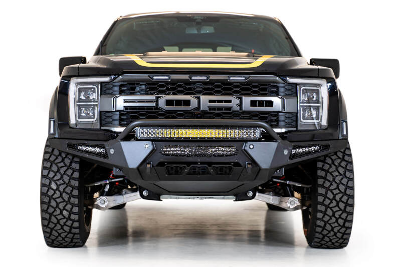 Addictive Desert Designs for 21-22 Ford Raptor HoneyBadger Front Bumper w/ Top Hoop