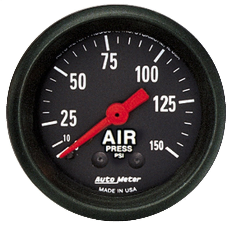 AutoMeter 2620 Z Series 52mm 0-150 PSI Mechanical Air Pressure Gauge