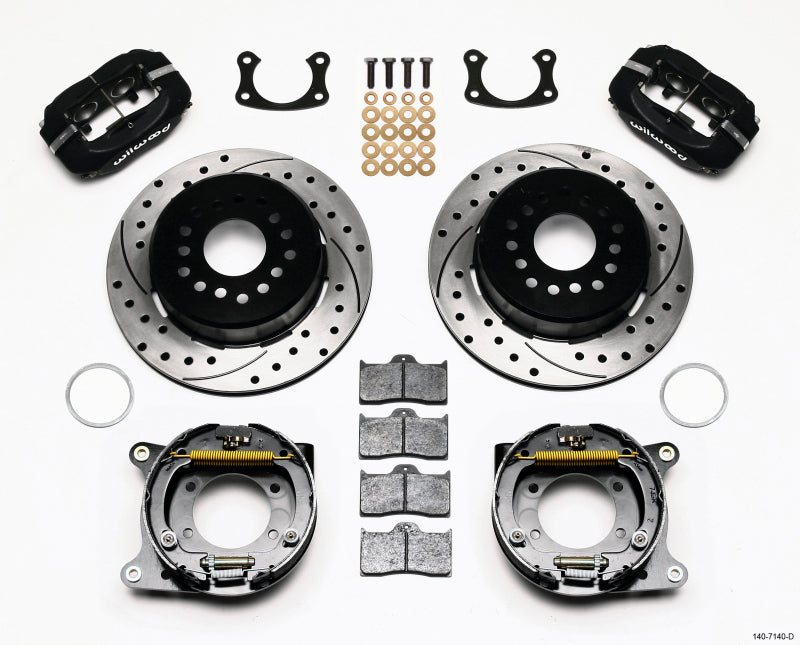 Wilwood Forged Dynalite P/S Park Brake Kit Drilled New Big Ford 2.50in Offset - #140-7140-D