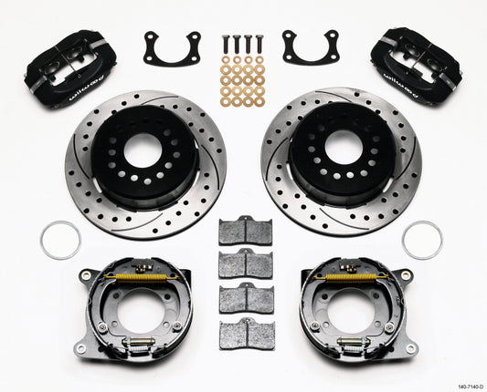 Wilwood Forged Dynalite P/S Park Brake Kit Drilled New Big Ford 2.50in Offset - #140-7140-D