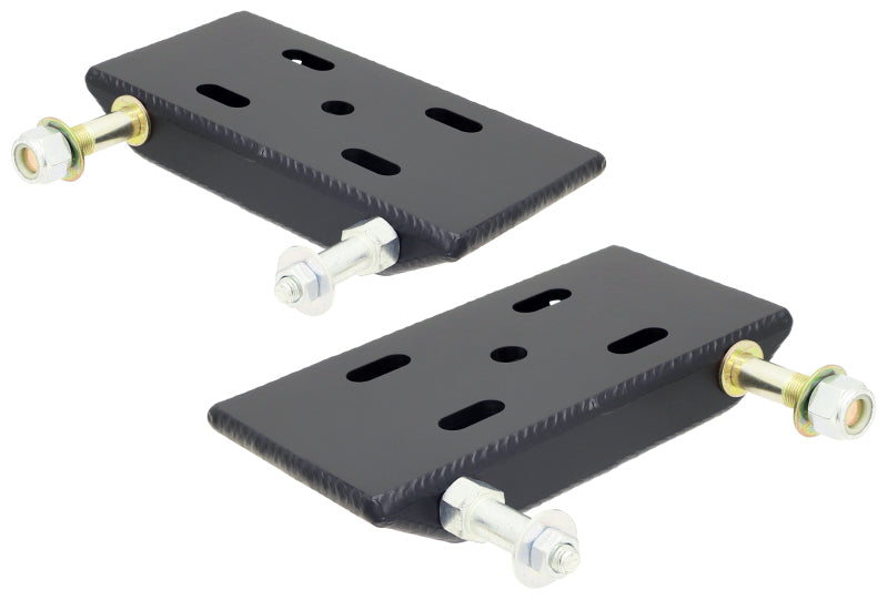 RockJock Heavy Duty Spring Plates with Shock and Sway Bar Mounts (2 1/2in Wide Springs)