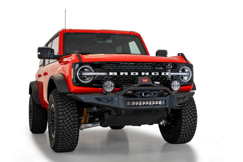 Addictive Desert Designs for 2021+ Ford Bronco Rock Fighter Front Bumper - Hammer Black