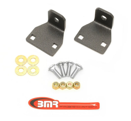 BMR 2010-2011 5th Gen Camaro Rear Lower Control Arm End Link Mounting Brace - Black Hammertone