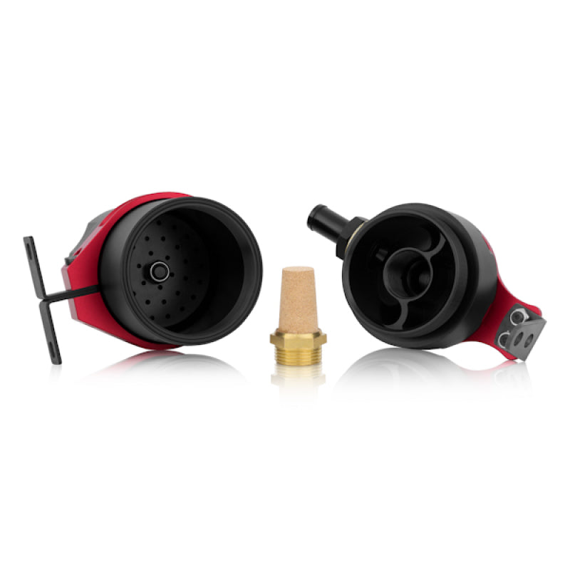 Mishimoto Universal Baffled Oil Catch Can - Red - #MMBCC-UNI-RD