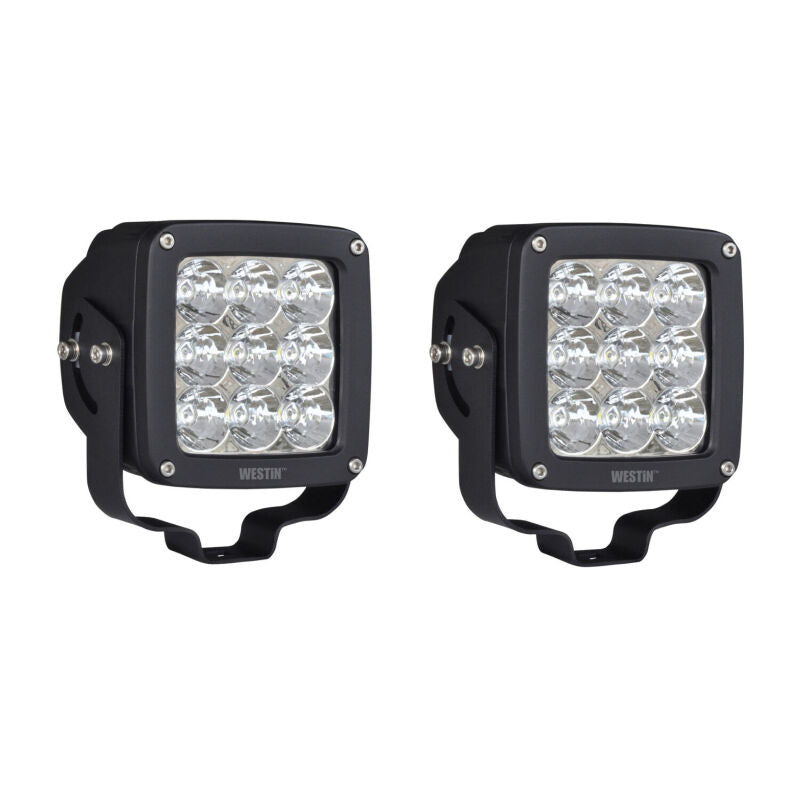 Westin 09-12219A-PR Axis LED Auxiliary Light 4.5 inch x 4.5 inch Square Spot Black