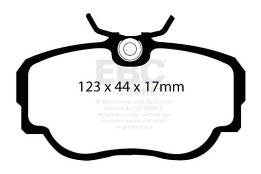 EBC 83-85 BMW 318 1.8 (E30) Redstuff Front Brake Pads DP3779C