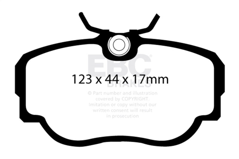 EBC 83-85 BMW 318 1.8 (E30) Yellowstuff Front Brake Pads DP4779R