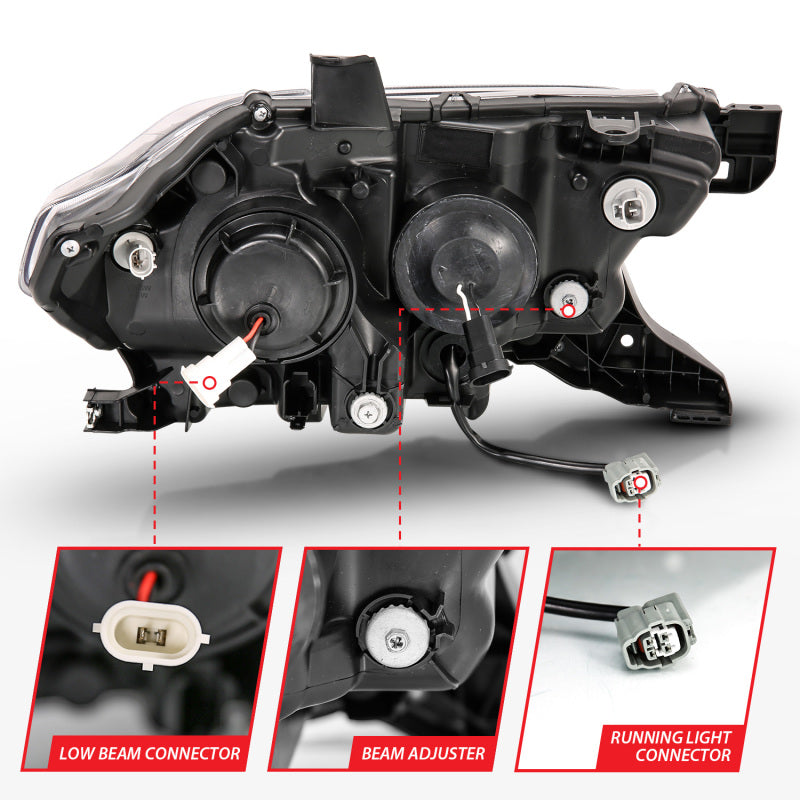 ANZO 2016-2023 Toyota Tacoma LED Projector Headlights