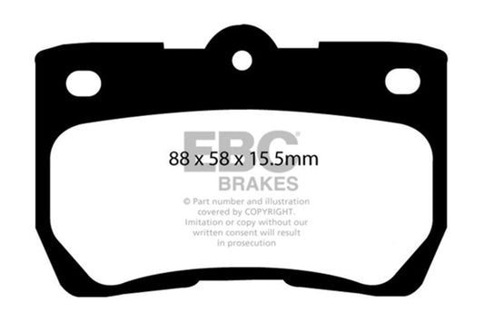 EBC 06-07 Lexus GS300 3.0 Greenstuff Rear Brake Pads DP21586