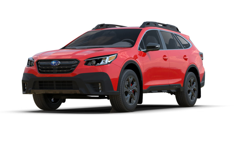 Rally Armor UR Mud Flaps - 2020-2025 Subaru Outback - Black/Blue Logo - #MF66-UR-BLK/BL