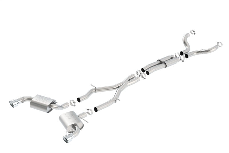 Borla 140690 16-17 Chevy Camaro SS 6.2L ATAK Catback Single Split Rear Exit Exhaust w/Single Tips - #140690