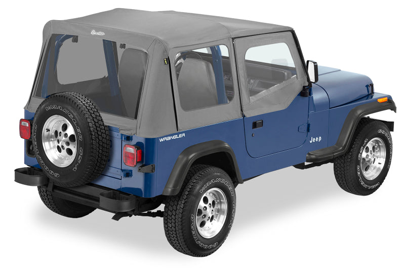 Bestop 88-95 for Jeep Wrangler YJ Replace A-Top (Charcoal / Gray Clear Windows