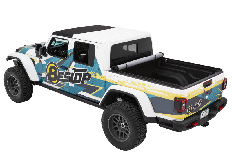 Bestop Roll Soft Tonneau - 20-26 Jeep Gladiator For 5 Ft. Bed EZ-Roll (Black Diamond)