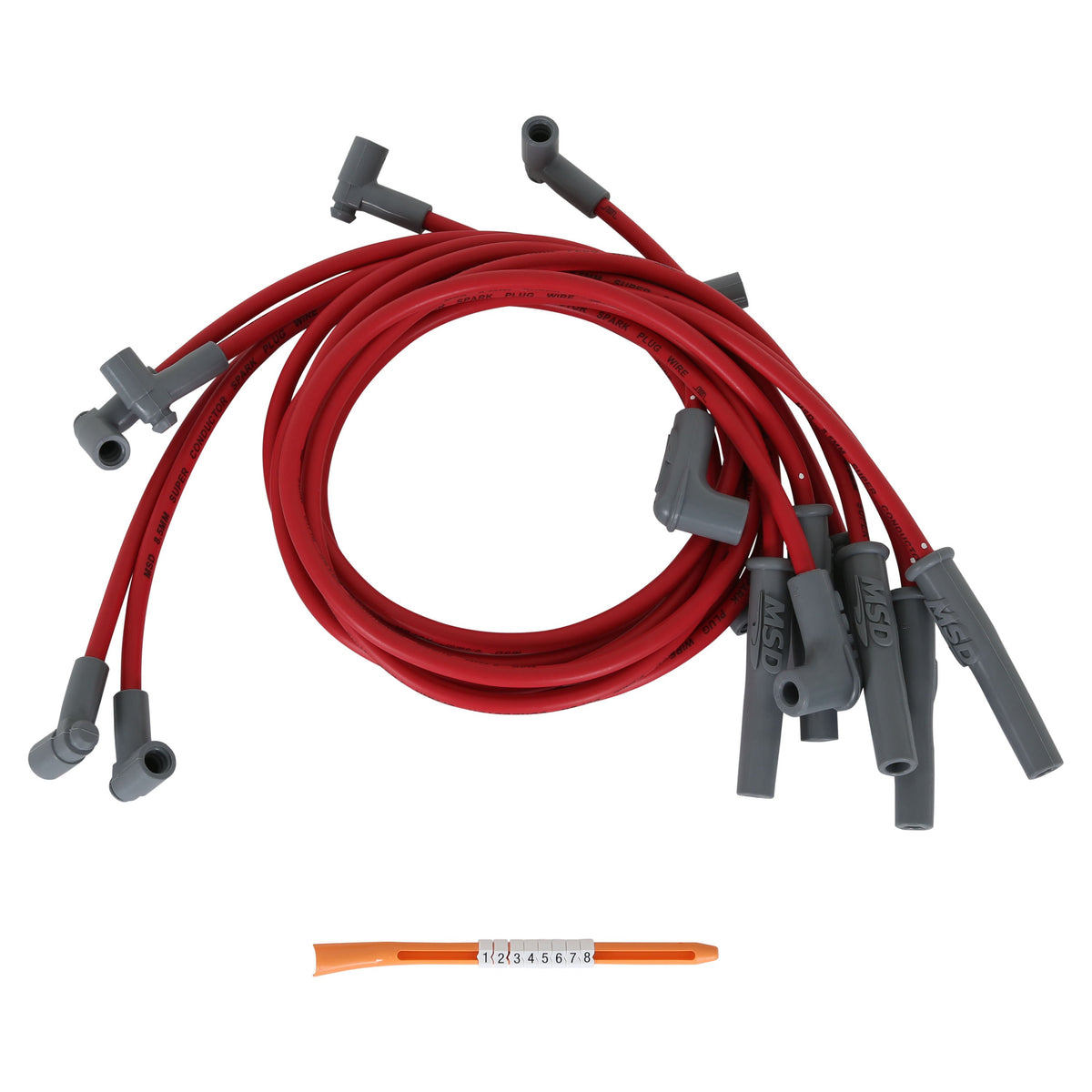 MSD 31409 Super Conductor Spark Plug Wire Set for Chevy '82-'83 Camaro/Trans Am