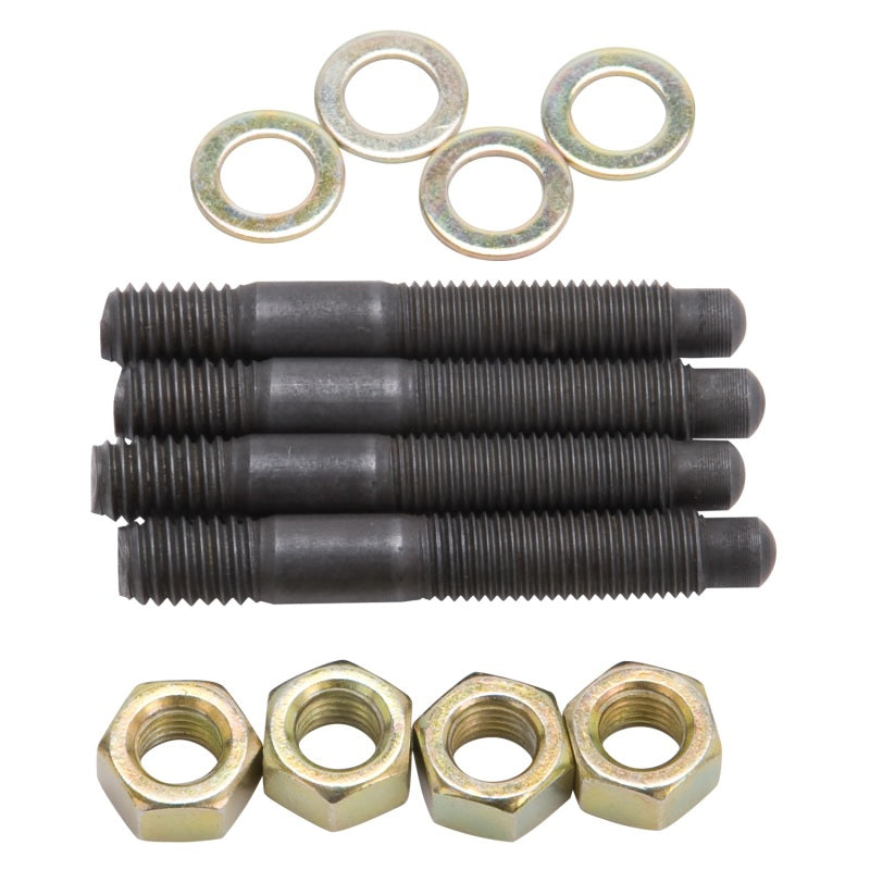 Edelbrock 8060 Bullet Nose Carburetor Stud Kit Black Oxide Gold Washers & Nuts
