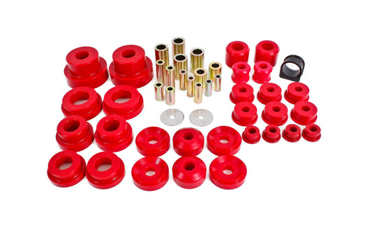 BMR 2010-2015 5th Gen Camaro Pro Version Total Suspension Bushing Kit (BK030/BK021/BK022) - Black/Red
