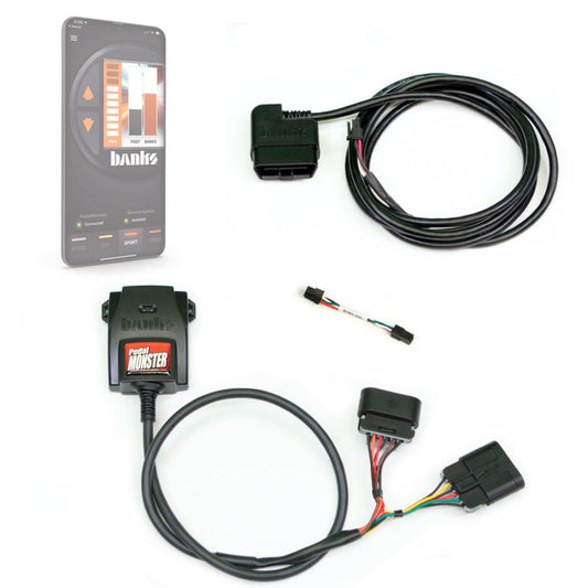 Banks Power Pedal Monster® Kit, Aptiv GT 150, 6 Way, Stand Alone, For Use With Phone