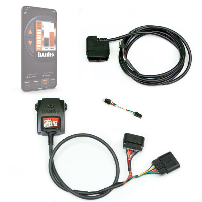 Banks Power Pedal Monster® Kit, Aptiv GT 150, 6 Way, Std Alone, Use w/Phone, CARB, 2007.5-19 CHEVY/GMC 2500/3500 6.6L