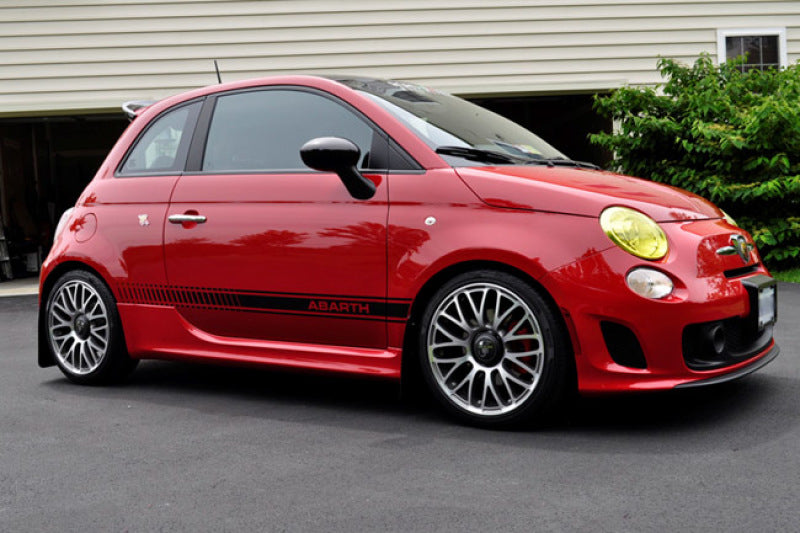 Rally Armor UR Mud Flaps - 2012-2019 Fiat 500 - Red/White Logo - #MF25-UR-RD/WH