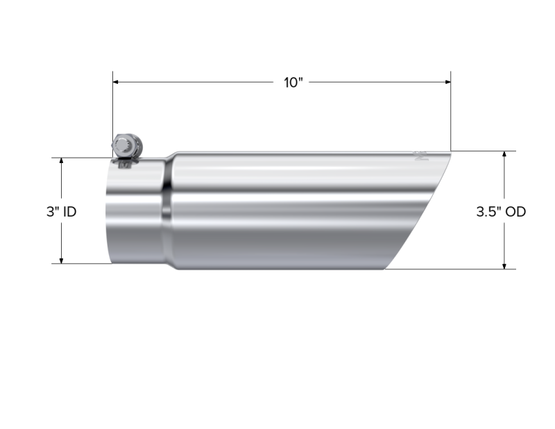 MBRP T5114 12in Dual Wall Angled Exhaust Tip